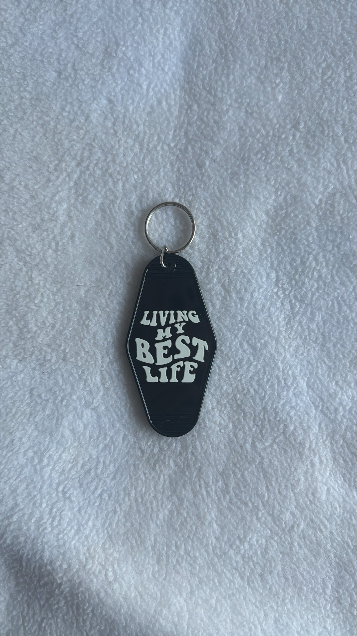 Living My Best Life - Motel Keychain