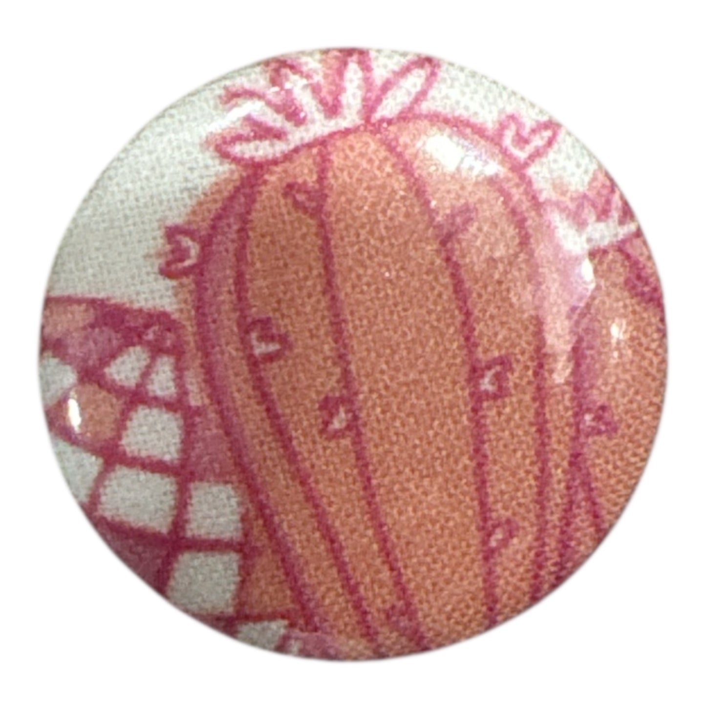 Priscilla - Small Button Pin