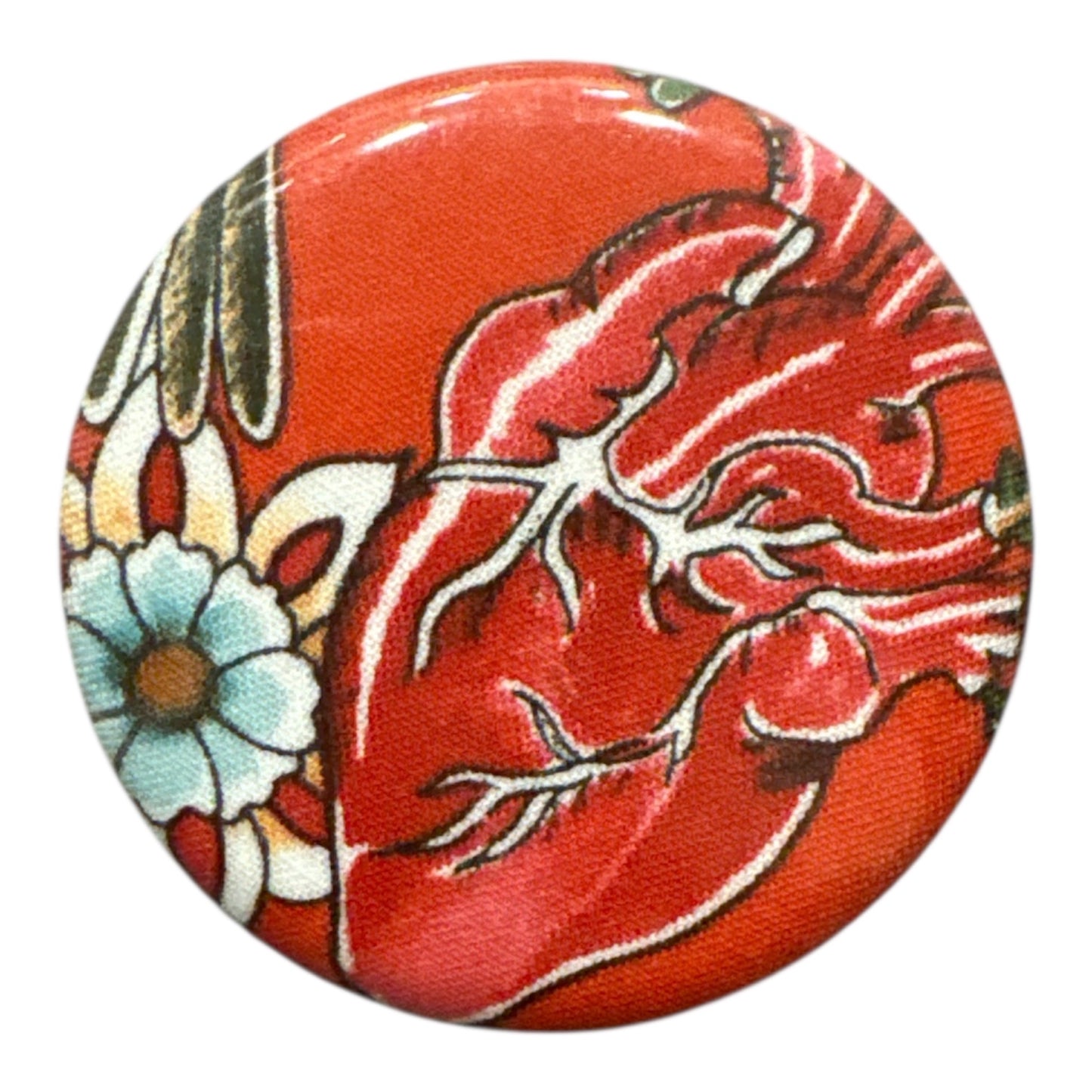 Vanessa - Large Button Pin